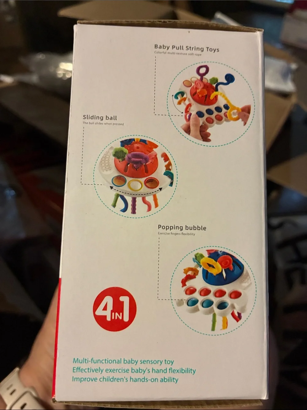 Pull String Toy for Toddlers - Multicolor
